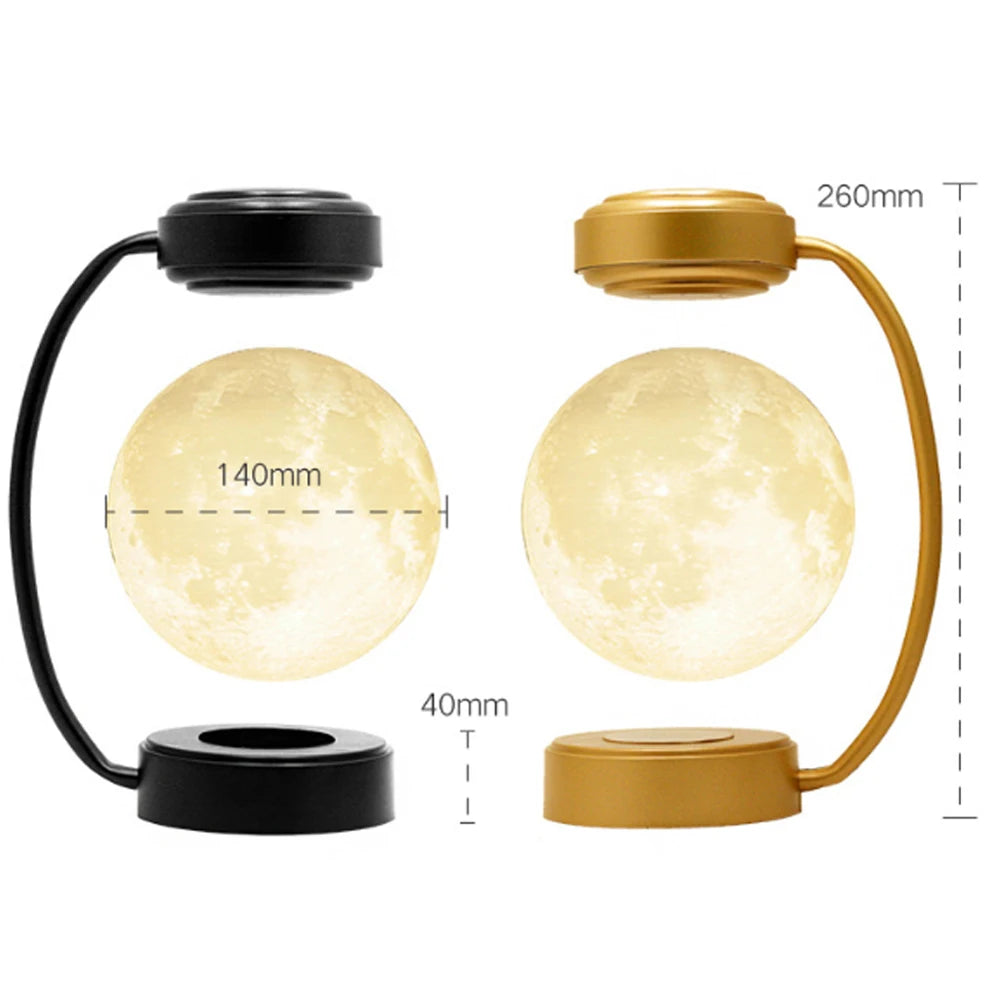 3D Magnetic Levitation Moon Lamp Night Light Rotating Moon Floating Lamp DIY Kit