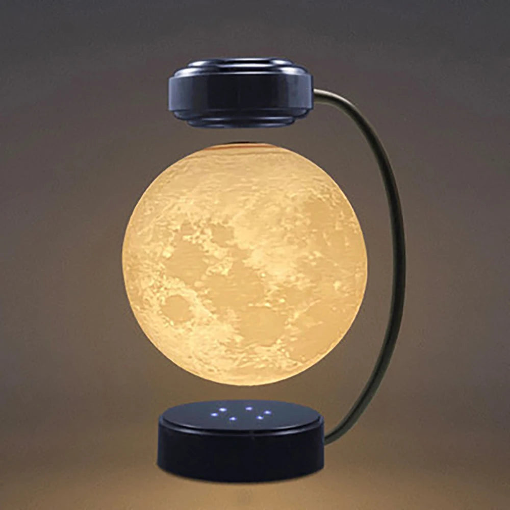 3D Magnetic Levitation Moon Lamp Night Light Rotating Moon Floating Lamp DIY Kit