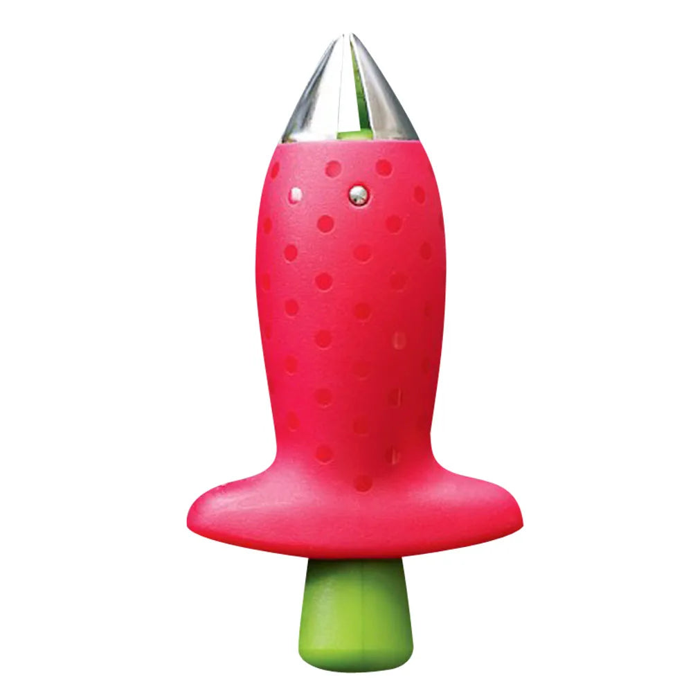 1Pcs Strawberry Huller Metal Tomato Stalks Plastic Fruit Leaf Knife Stem Remover Gadget Strawberry Hullers Kitchen Tool Freeship