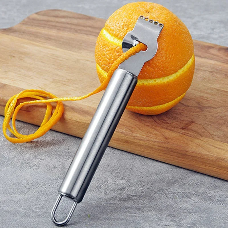 Lemon Zester Grater Stainless Steel Lemon Grater Orange Peeler Citrus Fruit Grater Peeling Knife Kitchen Gadgets Bar Accessories