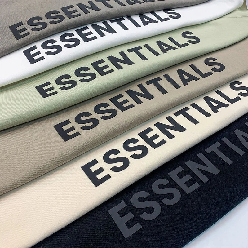 ESSENTIALS Hoodies Men Sweatshirts Reflective Letter Printing Fleece Oversized Hoodie Fashion Hip hop Unisex Essentials Pullover